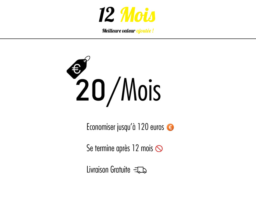 Abonnement 12 Mois